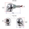 thumbnail image 2 of Skull LED License Plate Bolts & Valve Cap Green Motorcycle Tag Lid Cover, 2 of 3