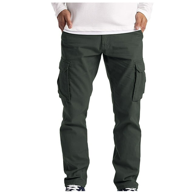 Men's Cargo Pants for WorkDurable Utility Trousers with Full 6 Pocket Design and Reinforced Stitching for Outdoor Projects