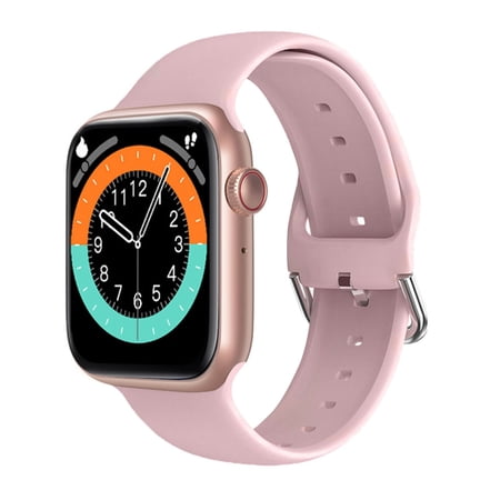 Wireless T500+ Plus Smartwatch 1.75 inch Screen Free Shipping 44mm Size Watches Waterproof Heart Rate Fitness Bracelet pk W26 W56 (Rose Gold)