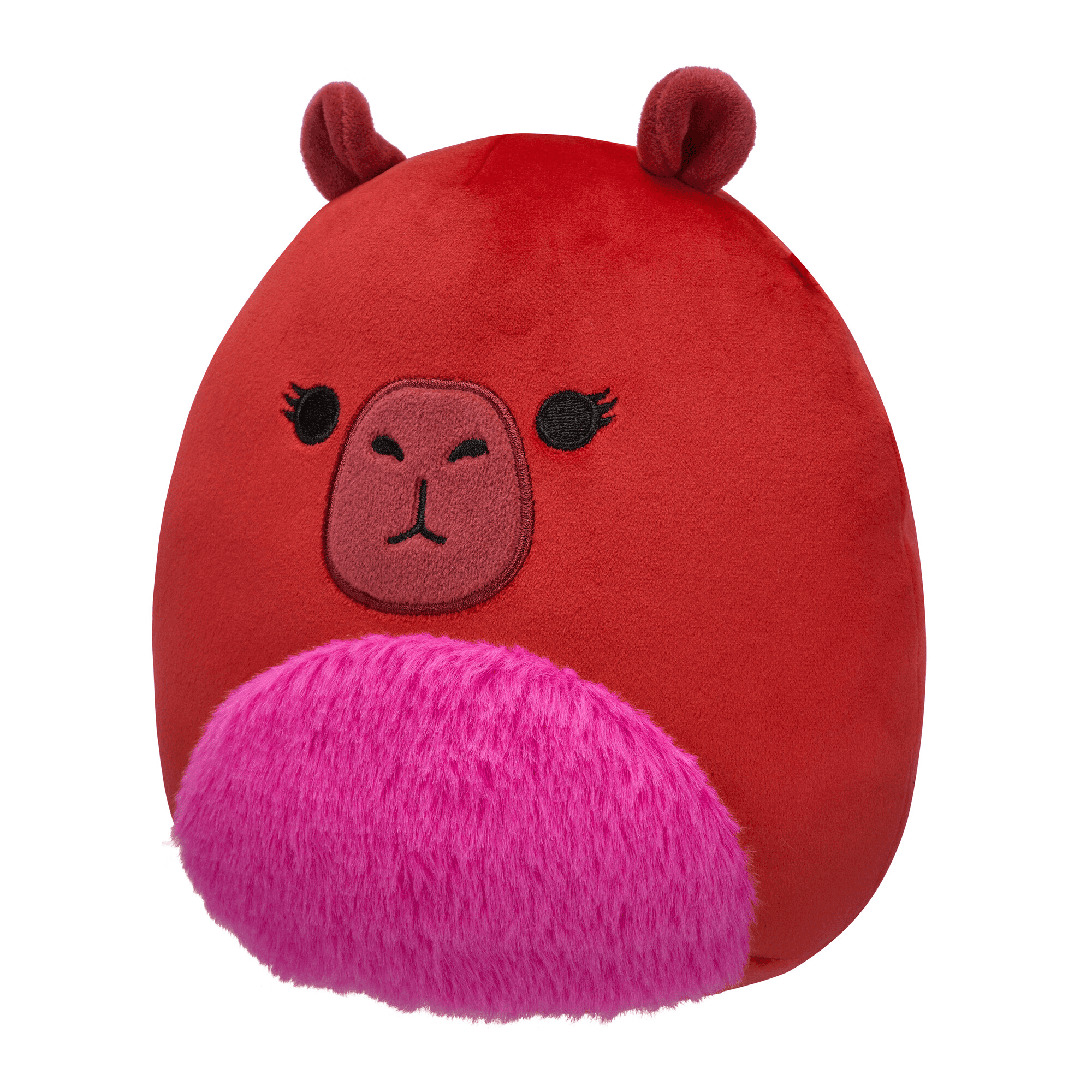 Squishmallows 7.5" Plush - Marcia the Maroon Capybara with Fuzzy Belly