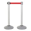 US Weight Heavy Duty Premium Steel Stanchion with 7.5-Foot Retractable Belt (More Colors Available)