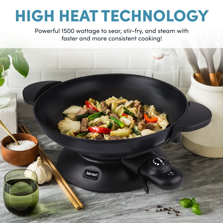 Aroma Professional 5-Quart Electric Wok, Black photo 5
