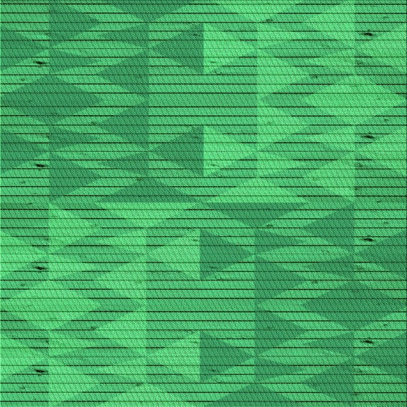 Ahgly Company Machine Washable Indoor Square Transitional Neon Green Area Rugs, 8' Square