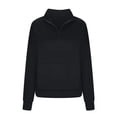 thumbnail image 4 of EDFBUYKRS Female Long Sleeve Sweatshirt Sweatshirts for Women Square Neck Long Sleeve Shirts Casual Tunic Tops Size M, 4 of 5
