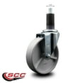 thumbnail image 2 of 5 Inch Semi Steel Wheel Swivel 1-1/4 Inch Expanding Stem Caster SCC, 2 of 2