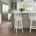 thumbnail image 5 of Hillsdale Furniture Presque Isle Wood Bar Height Swivel Stool, White, 5 of 16