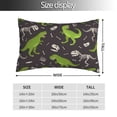 thumbnail image 4 of Kll Dinosaur Skeleton Pillow Covers Envelope Closure,Super Soft And Cozy Fuzzy Fleece Pillow Case Cover 20"X30", 4 of 9