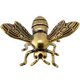 thumbnail image 3 of Adorno de abeja de latón, decoración de escritorio para el hogar, pequeño adorno artesanal de abeja de latón, 3 of 5