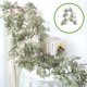 thumbnail image 1 of Enredaderas de mariposas de eucalipto y ratán | Decoración de pared con vegetación artificial | Accesorios de fotografía para bodas y decoración del hogar | Enredadera verde de 62,99 pulgadas, 1 of 6