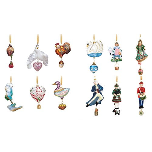 Reed & Barton 12 Days Of Christmas Ornaments, Set Of 12 - Walmart.com