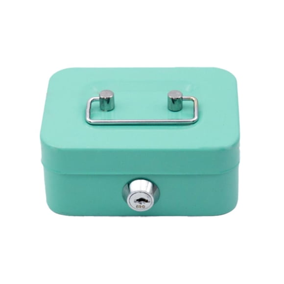 Clerance Metal Cash Box Money Bank Deposit Steel Tin Security Key Lockable Safe