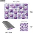 thumbnail image 3 of Square Leather Placemat Set One SizeX2 Heat-Resistant Washable Kitchen Table Decorations Lovely Lavender Tulip Flowers, 3 of 8