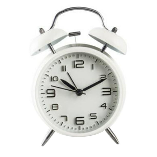 Loud Alarm for Deep Sleepers 4Inch Retro Twin Alarm Clock with
