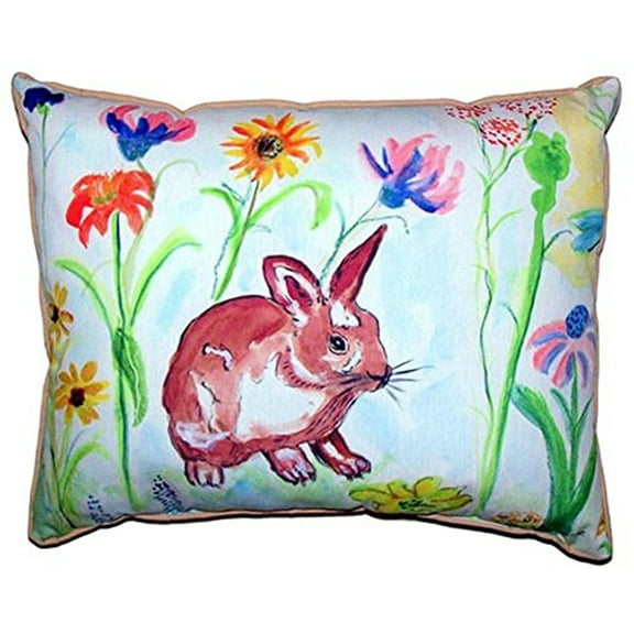 Whiskers Bunny Large Indoor/Outdoor Pillow 16x20