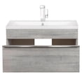 thumbnail image 5 of Cutler Kitchen and Bath Trough 30" Cultured Marble/Wood Bathroom Vanity in Gray, 5 of 6