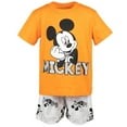 thumbnail image 2 of Disney Mickey Mouse Little Boys Graphic T-Shirt & French Terry Shorts Red 7-8, 2 of 5