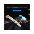 thumbnail image 2 of 2 Puertos USB PCIE Tarjeta Expansión PCI Express A USB 3.0 Adaptador Concentrador 20 Pines, 2 of 9