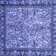 thumbnail image 1 of Ahgly Company Machine Washable Indoor Square Persian Blue Traditional Area Rugs, 6' Square, 1 of 4