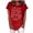 Wine, variant on Viikei Women's Plus Size Short Sleeve Funny Letter Printed O-Neck T-Shirt