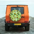 thumbnail image 6 of Sikiie Avocado color cute animals PVC Leather Spare Tire Wheel Cover Spare Tire Cover, for Car Truck SUV Camper Trailer Universal Fit(14-17in)-15 inch, 6 of 6
