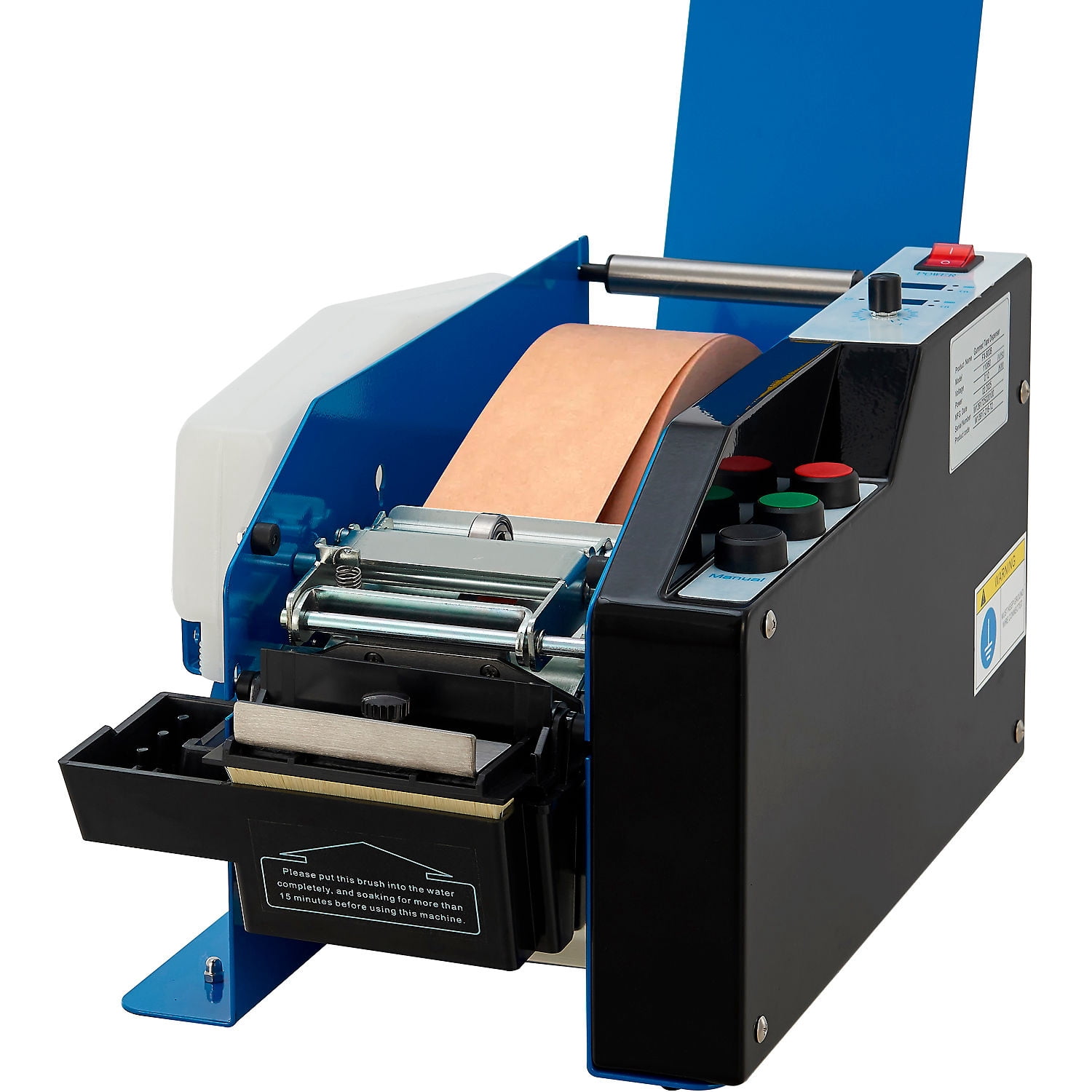 Global Industrial Electronic Tape Dispenser for 1/2" - 3" Water Activated Kraft Tape