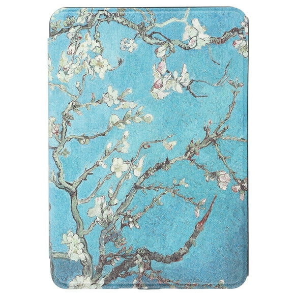 ZOUSSIQI Kindle Paperwhite Case 2018 4th Generation Ultra Slim Lightweight Leather Kindle CoverApricot flower EL225#22544