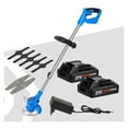 thumbnail image 1 of 20V Electric Lawn Mower Li-ion Battery Cordless Grass Trimmer 12in Auto Release String Cutter Pruning Garden Tools ,Easy to Use, 1 of 6