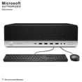thumbnail image 1 of HP EliteDesk 800 G3 SFF, Intel Quad Core i5-6500 up to 3.6 GHz, 12G DDR4 RAM, 256G SSD + 1T, Bluetooth, WiFi, DVDRW, Windows 10 Pro 64 Bit (EN, FR, ES)-Refurbished, 1 of 7