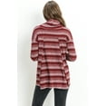 thumbnail image 4 of Striped Cowl Neck Maternity Nursing Knit Top, 4 of 5