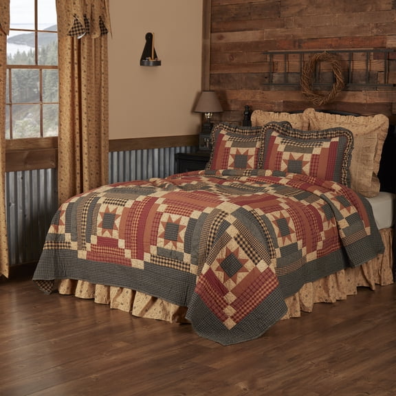 VHC Brands Maisie 3 Piece Quilt Set (1 Twin Quilt, 2 Standard Shams)