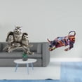 thumbnail image 2 of Figuras de búhos, esculturas de toros de resina, artesanías de animales, adornos de mesa pintados a mano, ideales para regalar, decoración del hogar,, 2 of 8