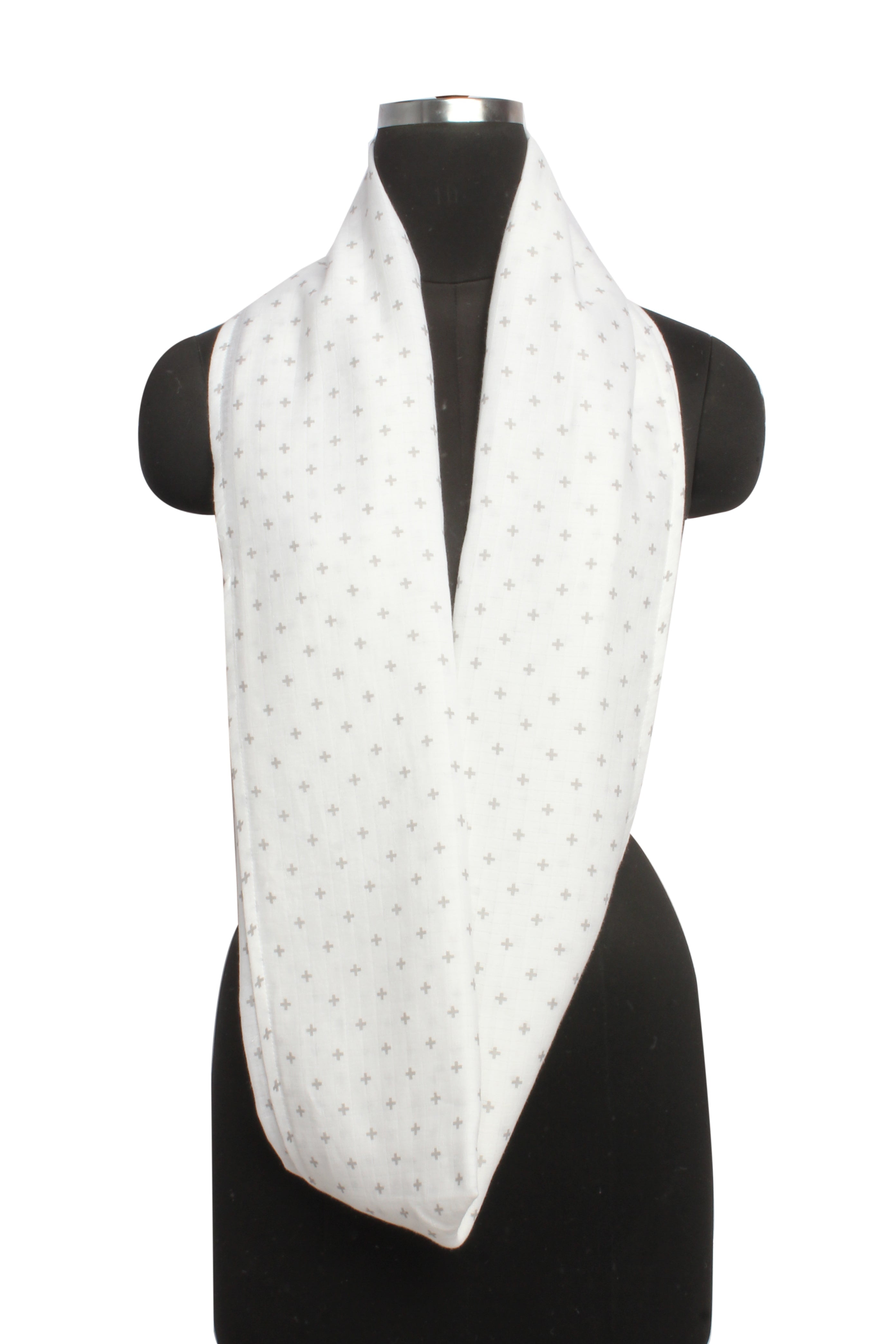 Bacati - Plus Grey Muslin Nursing Scarf
