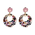 thumbnail image 1 of Pendientes de acrílico coloridos con adornos de joyería para piercings de moda para mujer, 1 of 2