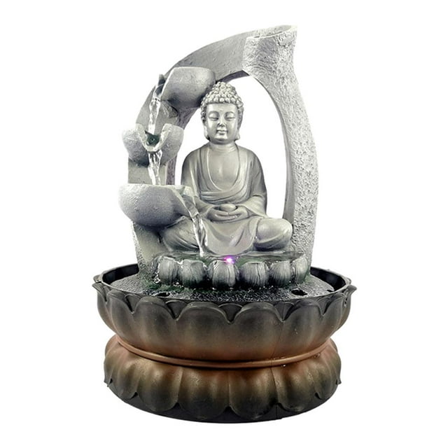 Indoor Buddha Fountain - Tabletop Water Fountain Table Waterfall Fountain