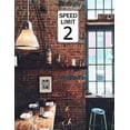 thumbnail image 5 of Speed Limit 2 Warning Traffic Road Street Metal Tin Sign Indoor/outdoor Use for Street Garage Yard Home Poster Wall Art Pub Bar Wall Decor 8x12 Inch, 5 of 6