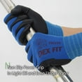 thumbnail image 2 of DEXFIT FN320 Blue Multipurpose Nylon Work Gloves (Firm Grip, Durable Foam, X-Small) - 3 Pairs, 2 of 5