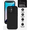 thumbnail image 3 of Funda de batería mophie Juice Pack para iPhone 16 +50% negra, 3 of 6