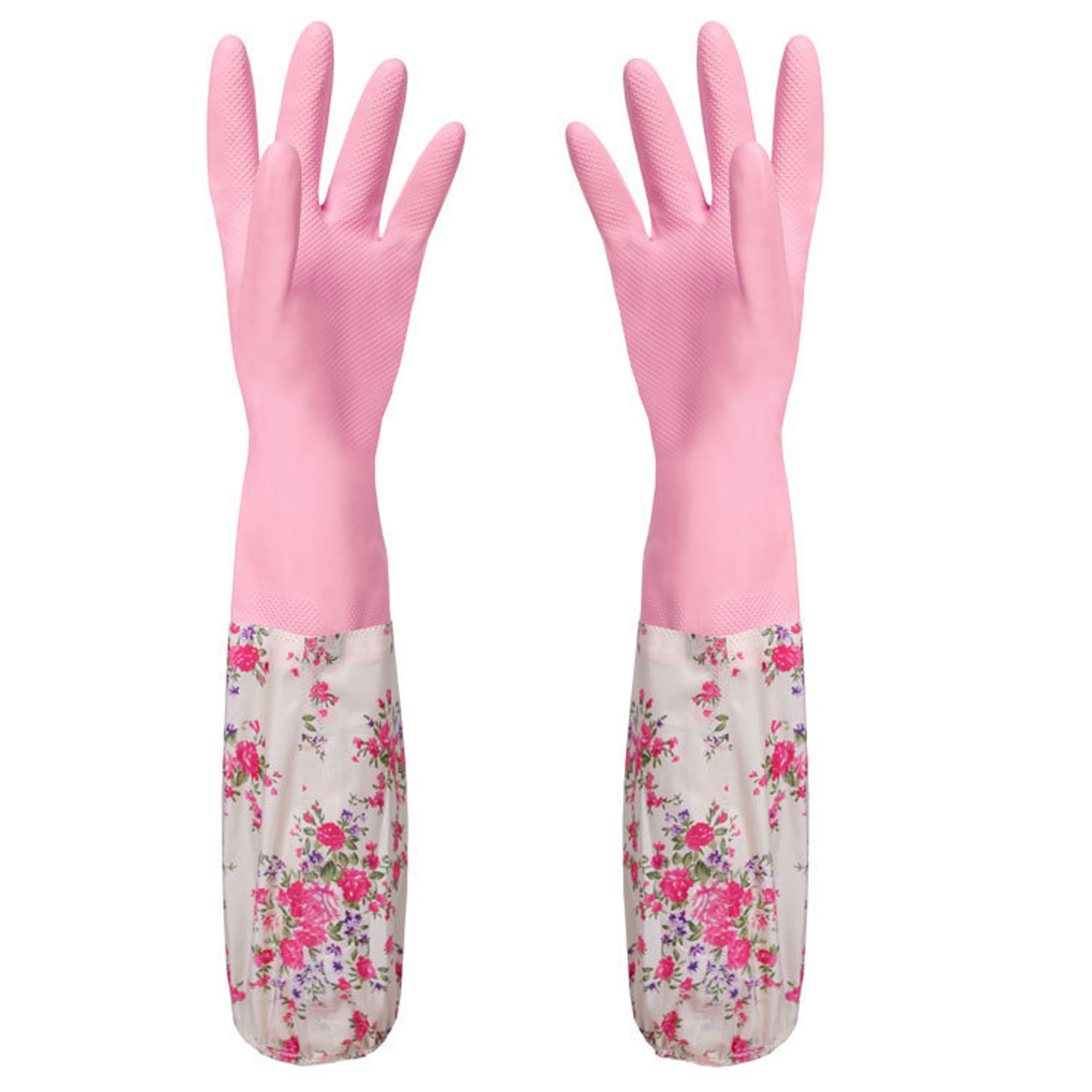 Reusable Rubber Cleaning Gloves Household Kitchen Thickening Waterproof