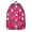 Pink Baseball Caps, variant on Beige and Pink Baseball Pattern Backpack for School, Cute School Bag with Adjustable Shoulder Straps and Padded Back, 15.7"x11.8"x5.5"