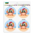 thumbnail image 1 of Pirate Crab on the Beach with Hook and Coin Refrigerator Fridge Locker Vinyl Circle Magnet Set, 1 of 3