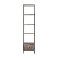 thumbnail image 2 of Furniture of America Stokes Wood 4-Shelf 71-Inch Standard Bookcase in Walnut Oak, 2 of 6