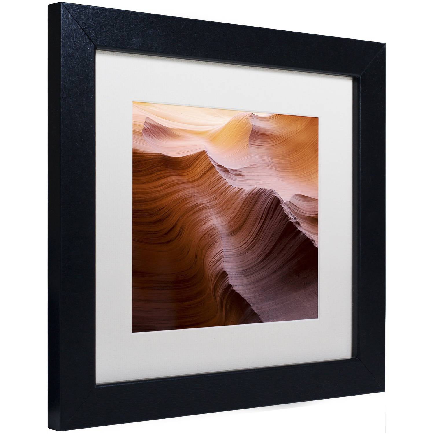 Trademark Fine Art "Smooth I" Canvas Art by Moises Levy White Matte, Black Frame