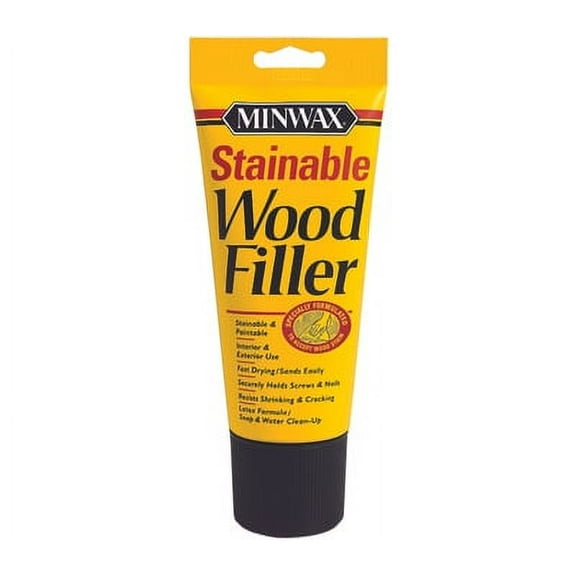 Minwax 42852 Stainable Wood Filler 6 Ounce Tube Latex Based