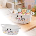 thumbnail image 5 of TIELUTT Rangement à Poignée Tissée Pâques Mignon et Rangement pour Chat Rangement pour Rangement Quotidien et Agencement des Fêtes. Contenant de Préparation de Repas Contenant Articles pour la Maison Pot de Réserve Anti-Odeur Contenants de Rangement en Acrylique avec L, 5 of 5