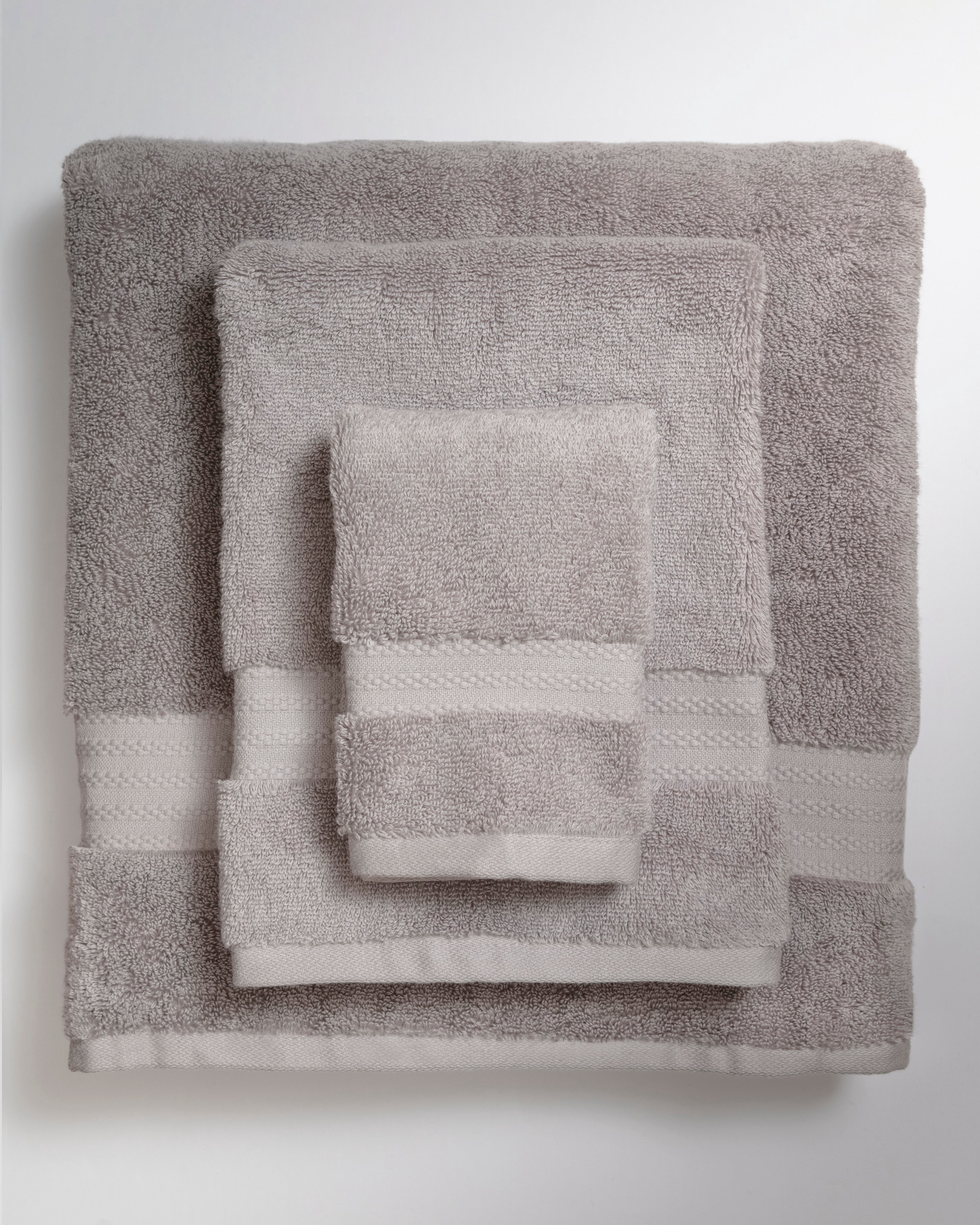Fabdreams 100% Organic Cotton Bath Towels Set of 6 (2 Bath Towels, 2 Hand Towels & 2 Wash Cloths), 700 GSM, GOTS Certified (Dark Gray)