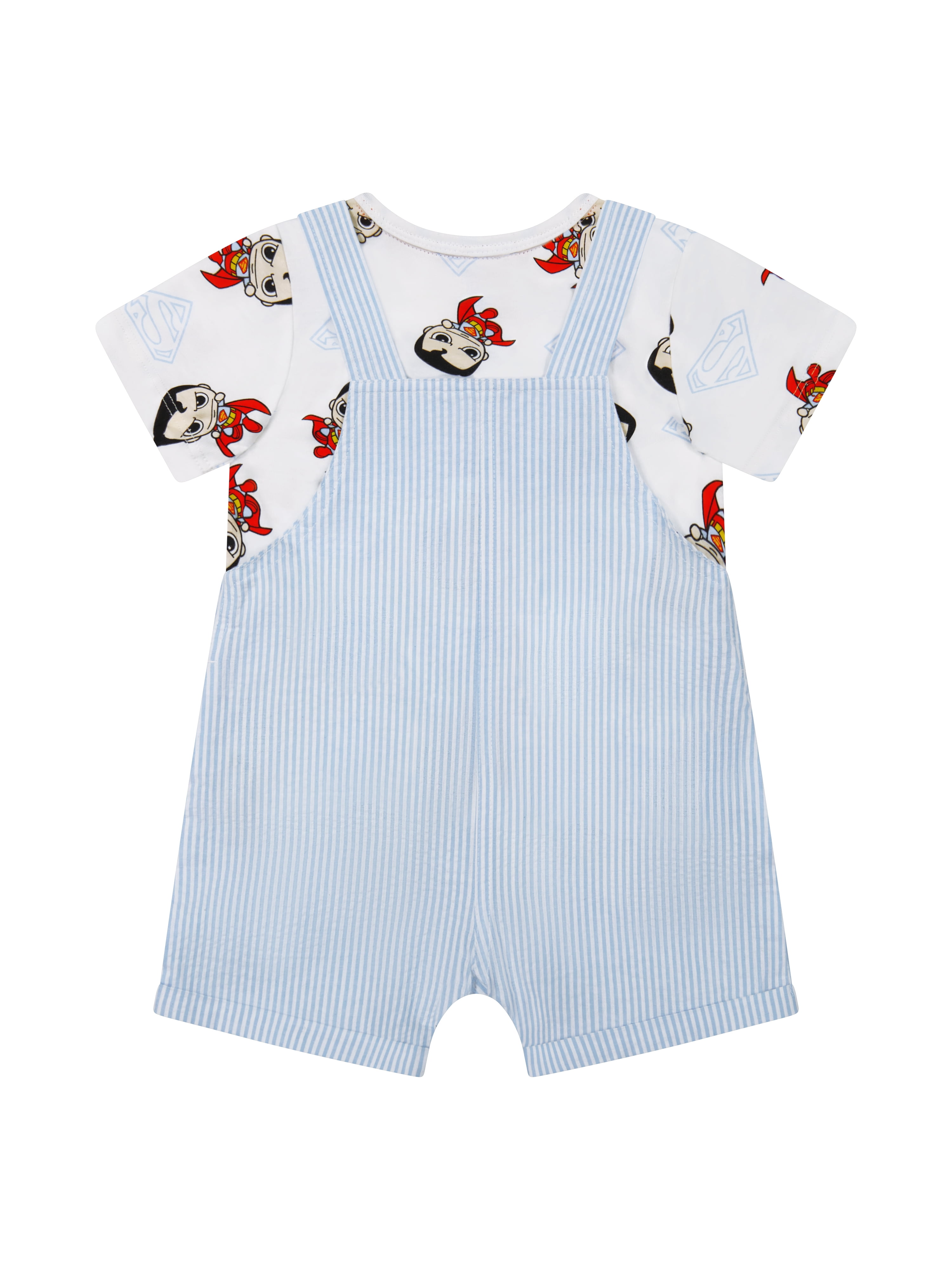 Super Man Baby Boy Shortall Set, Sizes 0/3 Months-24 Months
