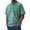 Mint Green, variant on Men's Cotton Polo Shirts Washed Button Collared Pocket T-Shirt Casual Short Sleeve Polos Summer Vintage Tees Tops Purple