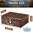 thumbnail image 3 of WE Games Walnut Stained Shut The Box Dice Game - Old World Wooden Box, 9 Numbers, Travel Size 8.75 in., 3 of 10