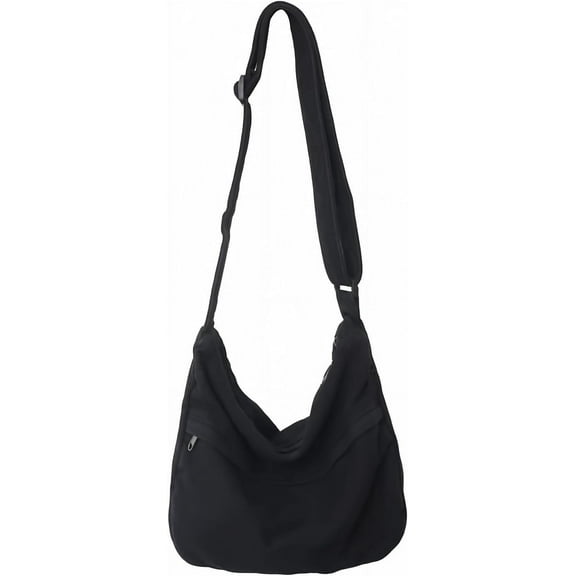 CAILDANL Canvas Messenger Bag Hobo Crossbody Bag for Women Shoulder Tote Handbag Vintage Aesthetic Travel Work