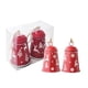 thumbnail image 2 of xihome Pack de 2 campanas navideñas de hierro forjado con diseño festivo nevado - Adornos rojos para colgar en la ventana, ideales para la decoracin navideña del hogar., 2 of 6